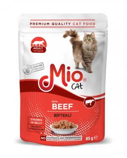 Mio Yetişkin Kedi Maması Biftekli ( Dana Etli) 85 Gr