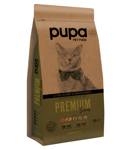 Pupa Az Tahıllı & Gurme Yetişkin Kedi Maması 15 Kg - 0