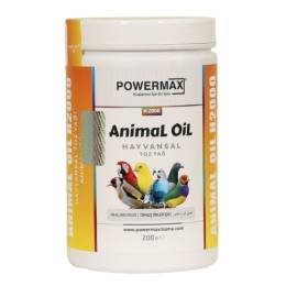 Powermax AnimaL OiL ( Liyofilizasyon Hayvansal Yağ 200 gr ) Yeni 3 kat güçlendirilmiş formül